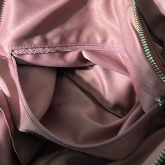 Patent Leather red used coach bag some wear scratches.Still nice,pouches in it. - Picture 10 of 16